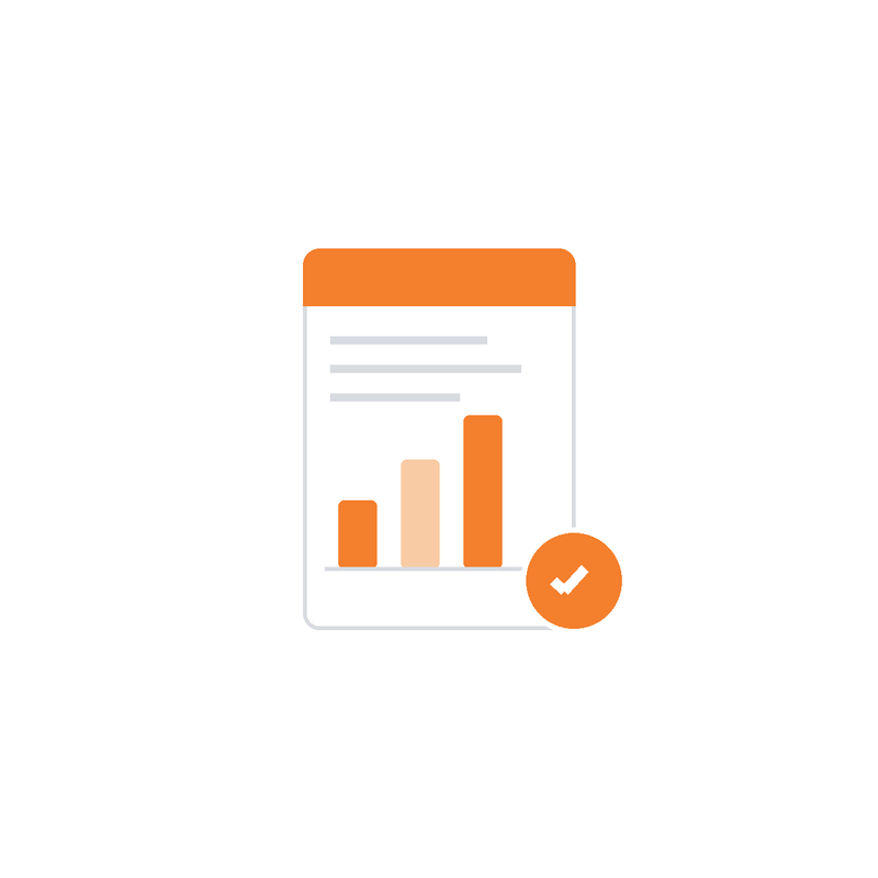 Customizable social media screening report with risk chart, audit trail and verified check