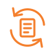 Continuity icon for one HRBD register owner keeping asset records current after handover
